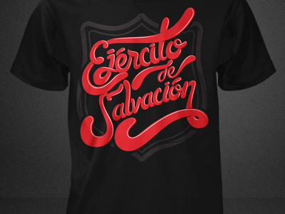 Ejército Salvación // Salvation Army ejercito de salvacion help lettering salvation army shield shirt tee tsa wardrobe type typography wardrobe