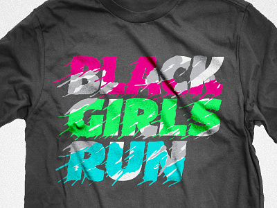 Black Girls Run hermosillo ink lettering mexico run type typography velocity veloz