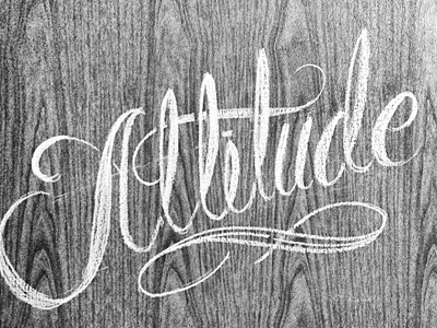 Attitude actitud attitude blackboard chalk hermosillo lettering mexico sonora type typography