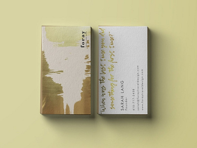 Gold Abstract Business Card