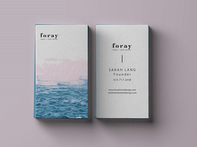 Ocean Dusty Travel Business Card