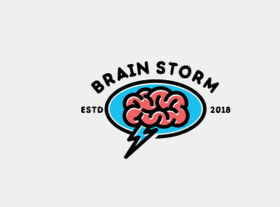 Brain Storm Logo branding concept design digital illustration logo marketing oklahoma rebrand tulsa vector