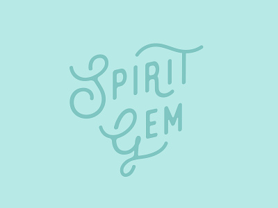 Spirit Gem Typography