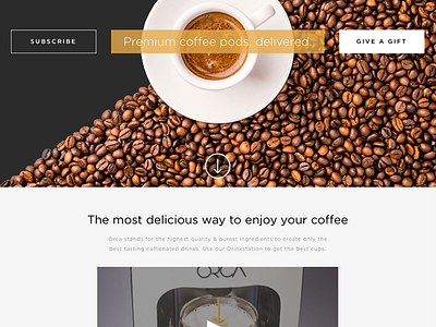 Coffee Subscription concept experience flow subscribe subscription box