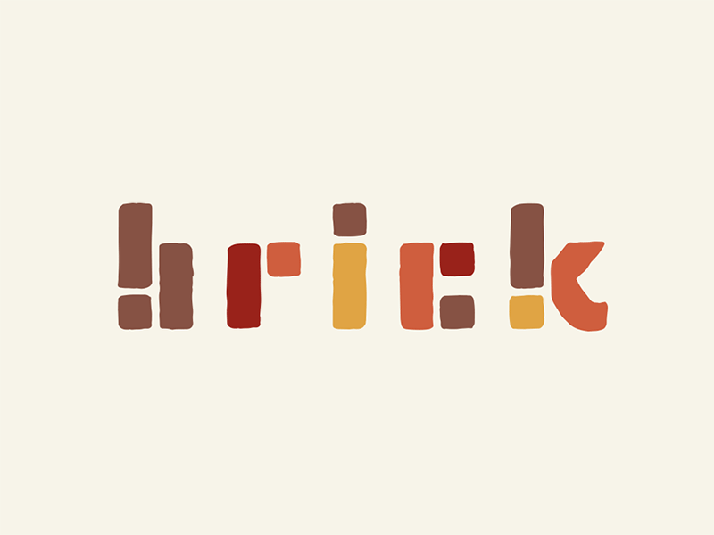 Animated Brick logo animation logo