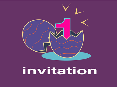 Easter Day Dribbble Invitation — Let's celebrate together! dribbble invitation invitation invite