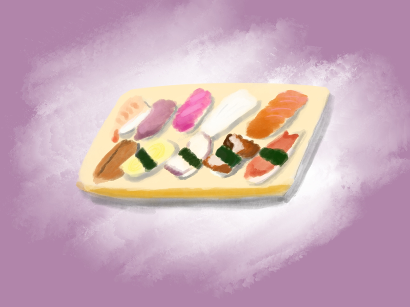 Sushi daily art artwork digital painting digital art procreate