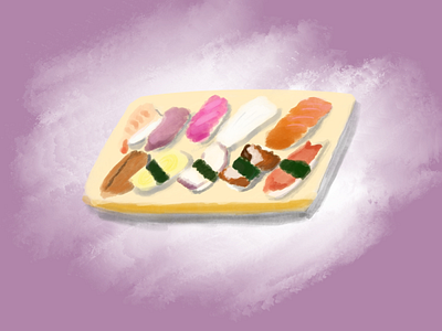 Sushi artwork daily art digital art digital painting procreate