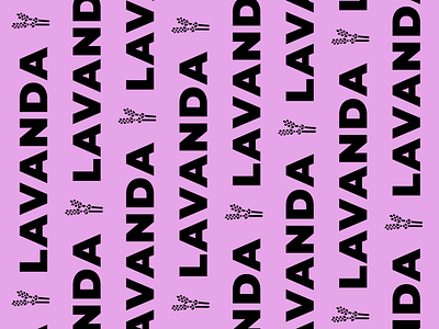 lavanda lettering minimal simple typography