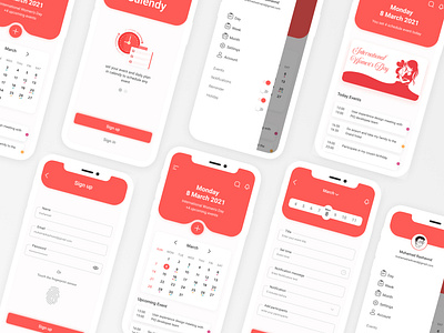 Calendar ui app application calendar concept concept design date picker management app meeting app minimal minimal design mobile design planner app schedule schedule app scheduler app task manager tasks app ui ui design user interface ux