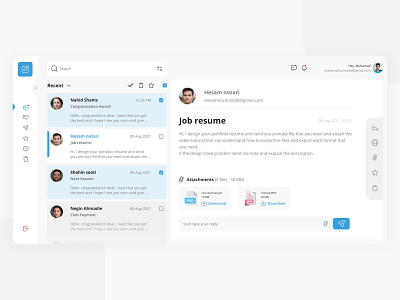 Email Client Dashboard