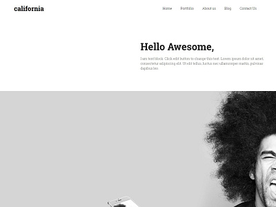 California - Creative Portfolio WordPress Theme