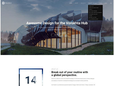 Prague Architecture WordPress Theme agency architechture architect business creative design gallery photography portfolio