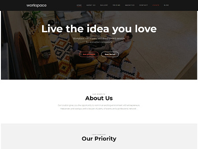 WorkSpace - Creative CoWorking Office WordPress Theme