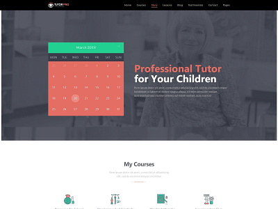 Tutor Pro | Education WordPress Theme appointments booking classes courses e learning education lessons online learning school studying teaching training tutoring