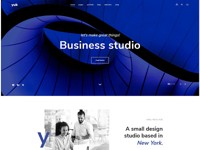 Portfolio/Agency YUK - Portfolio WordPress Theme agency blog bootstrap 4 business clean creative customizer ecommerce gallery modern multipurpose photography portfolio professional