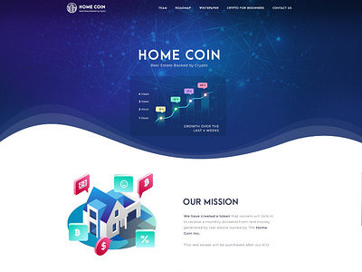 Home Coin agency business creative modern portfolio responsive