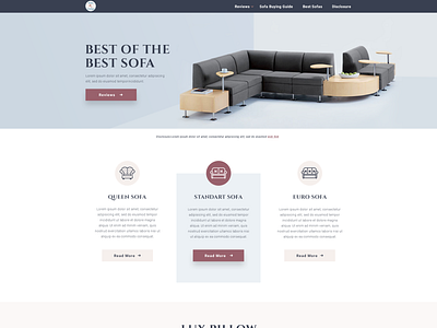 Sofa Homepage agency business clean creative design gallery modern portfolio