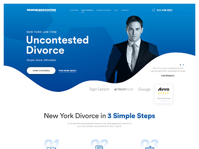 YanivAssociates - New York Law Firm agency business clean creative law law firm modern responsive