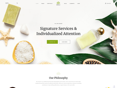 Hili business creative modern portfolio shop spa spa center spa services site wordpress wordpress development