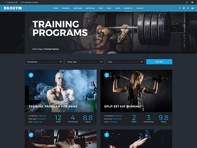 Gym Training Programs gym sport sports design training training programs web expert webdesigner webdevelopment wordpress development