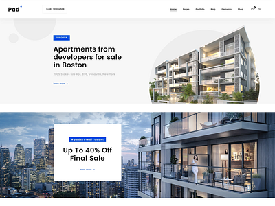 Pad - Promotions Page agency architecture business modern portfolio real estate responsive webdevelopment wordpress