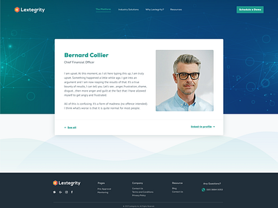 Lextegrity about us page agency business design illustration modern responsive webdevelopment wordpress