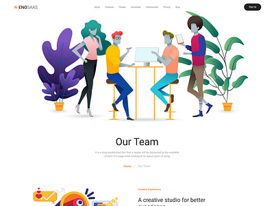 ENO SAAS - Our Team agency business cryptocurrency design saas webdevelopment wordpress