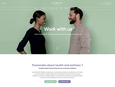 Hudson Medical - Work with Us Page business medical care medical website design web design web development services webdevelopment wordpress wordpress development