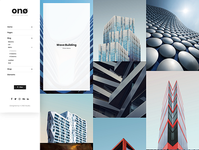 Ono Aechitecture agency architecture architectute theme gallery portfolio webdevelopment wordpress wordpress design wordpress development