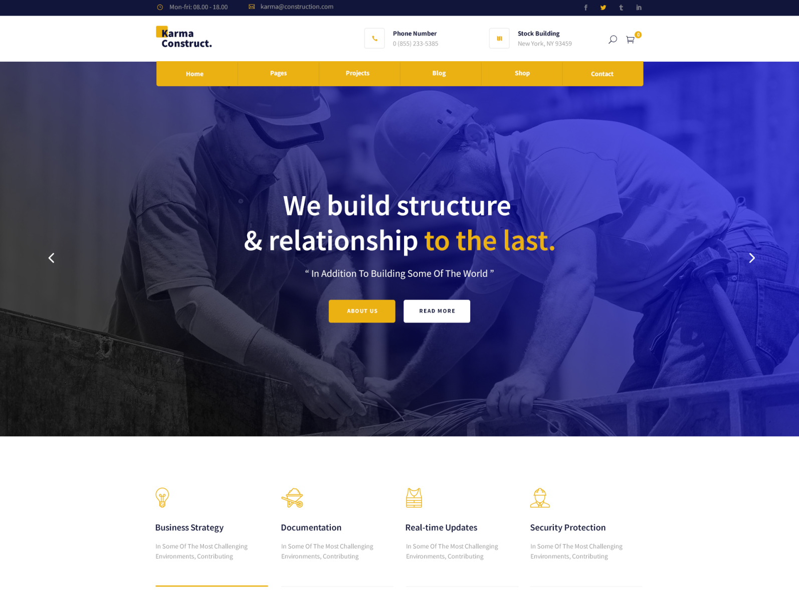 KARMA Construction by TrueDesign on Dribbble