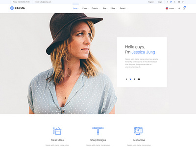 KARMA - Author Bio Page creative gallery modern portfolio responsive webdevelopment wordpress wordpress development