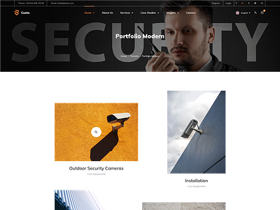 Security - Portfolio Modern agency business creative design gallery portfolio security webdesign webdevelopment wordpress wordpress development