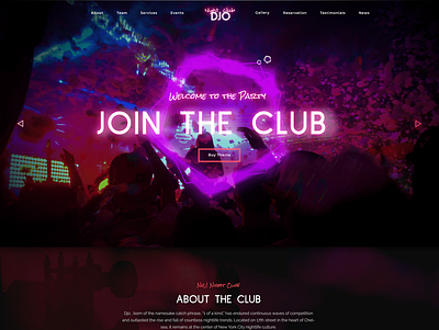 Djo - Night Club WP Theme artwork creative design gallery modern nightclub nightlife photography popular portfolio webdesign webdevelopment wordpress development