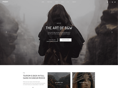 Phoxy - Creative Photography WordPress Theme