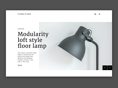 Modularity System: Furniture website Concept