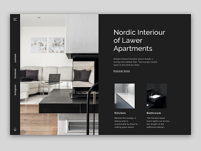 Modularity Interior Design website Concept
