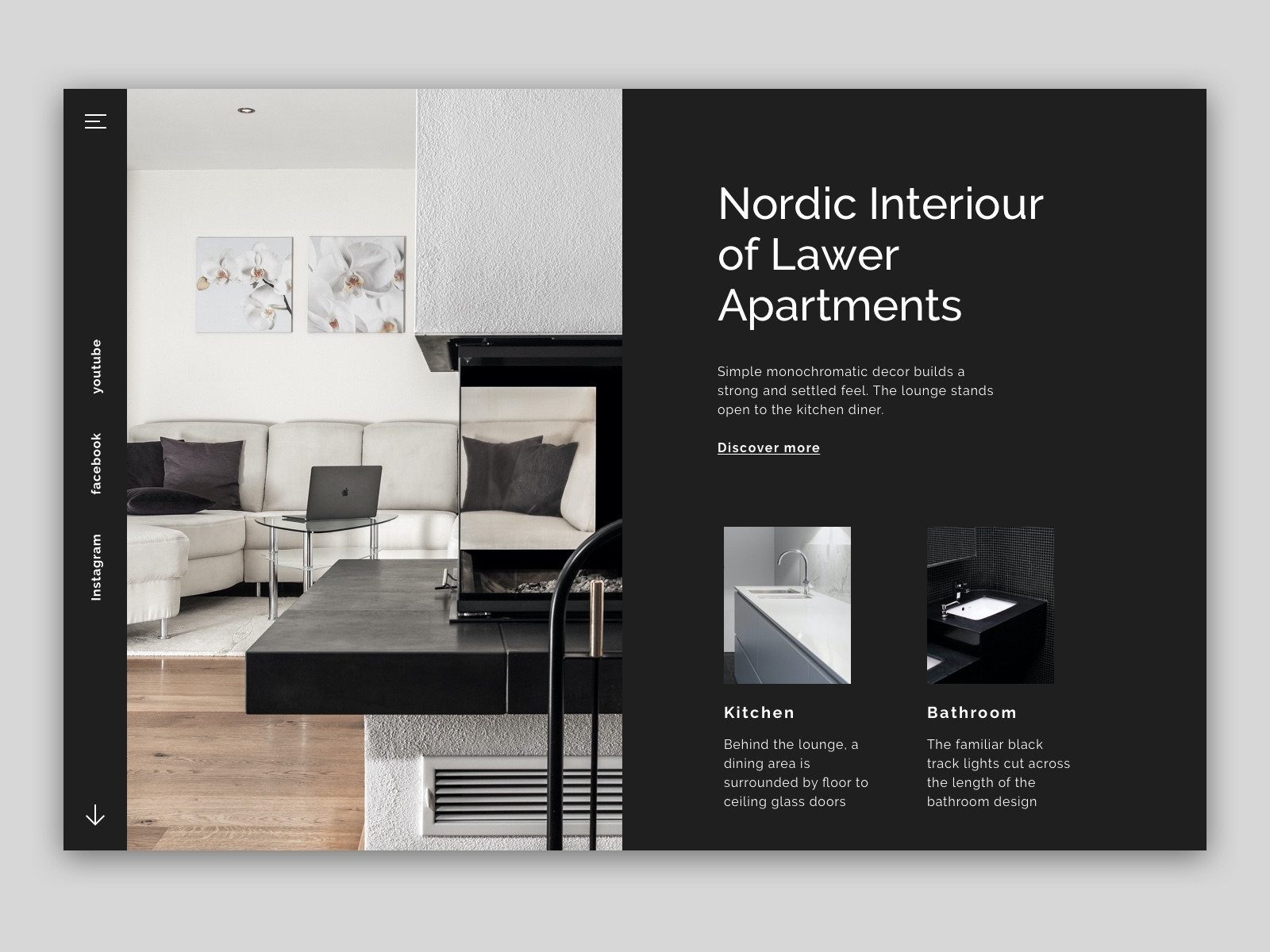 Modularity Interior Design website Concept by Sergii