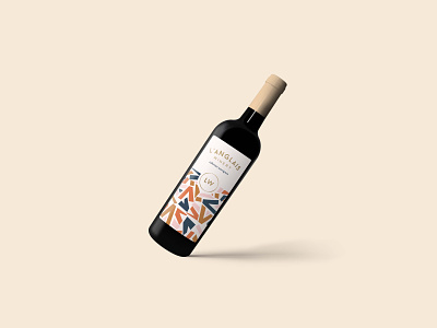 L'anglais Wine Bottle branding design illustration illustrator logo pattern design typography vector
