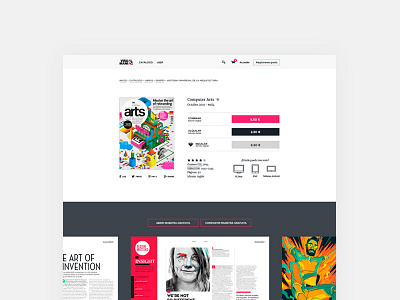 Magazine page — Visualmaniac digital bookstore books bookstore digital bookstore digital reading ecommerce magazines mobile reading responsive ui user interface