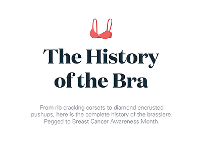 Typography exploration — History of the bra infographic blue bra history huffington post illustration infographic infographic elements timeline typography