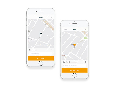 Booking process — Shotl app app appdesign digital design ipad iphone ridesharing ui ux ux ui