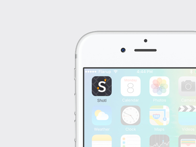 Icon on screen — Shotl app app appdesign digital design icon iphone ridesharing ui ux ux ui