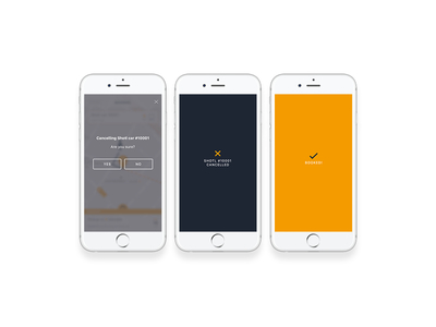 Alert screens — Shotl app app appdesign digital design icon iphone ridesharing ui ux ux ui