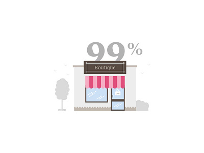 99% boutique — Puig infographics brand character clean data illustration infographic minimal