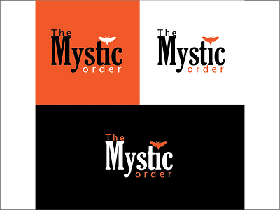 the mystic order logo illustration illustrator logo logo design orange