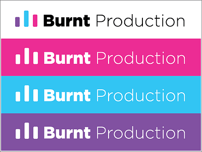 Burnt production logo 3 conception design illustration illustrator illustrator design logo logodesign