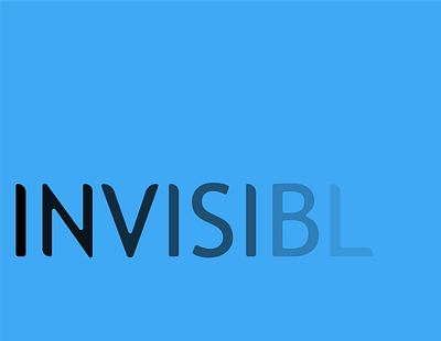 Invisible conception design illustration illustrator illustrator design logo typography