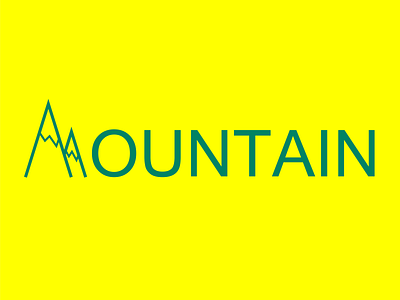 Mountain conception design illustration illustrator illustrator design logo minimal typography