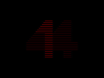 414 abstact conception design flat illustration illustrator illustrator design logo minimal number red